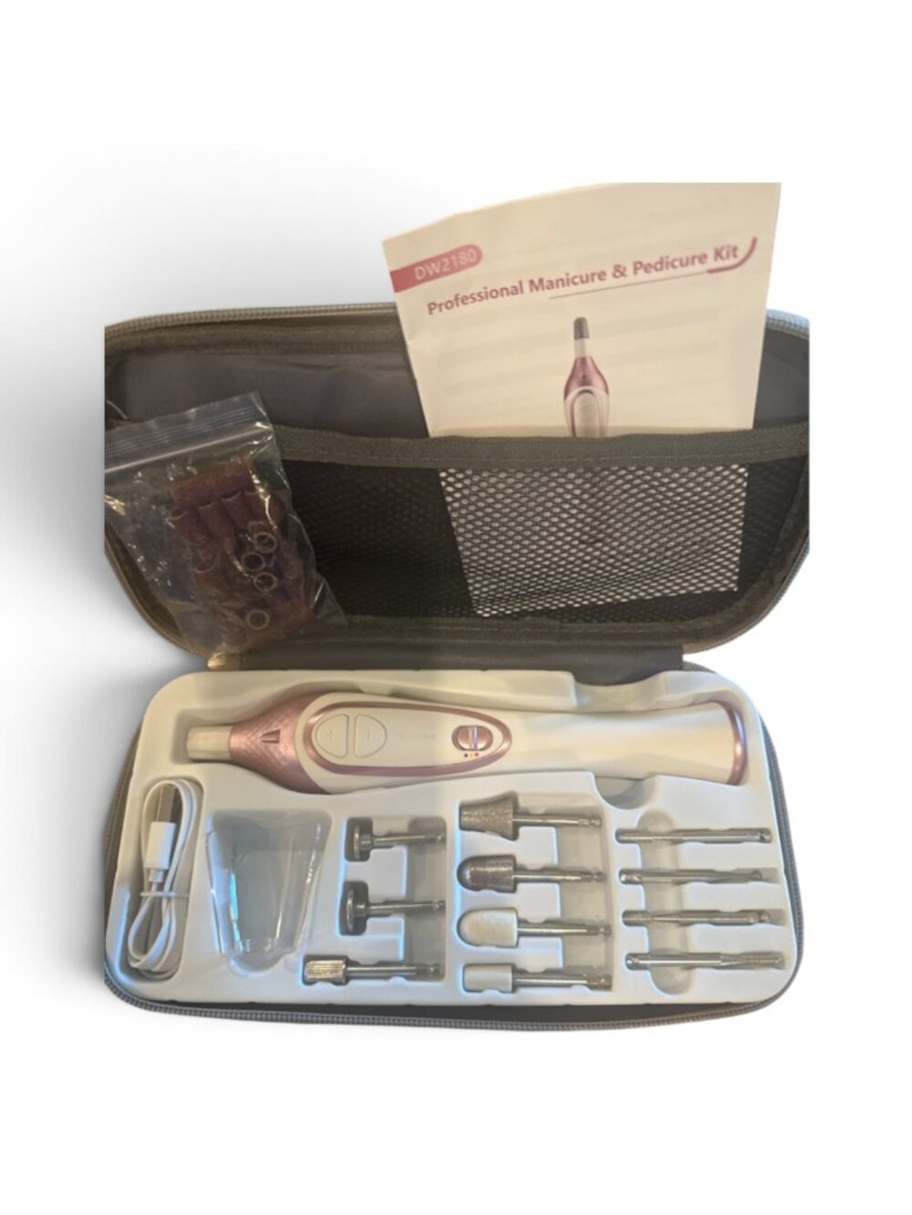 DW2180 Rechargeable Manicure Pedicure Nail Drill Kit